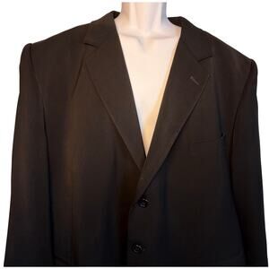 Midtown Man Men's Black sportscoat Blazer 52R